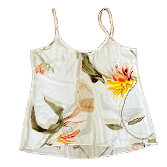 White House Black Market Floral Adjustable Strap Top Size S - Picture 3 of 10